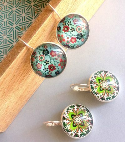 Boucles d'oreilles Cabochons