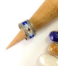 Bague tissage miyuki