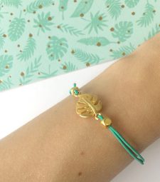 Bracelet Feuille de Monstera
