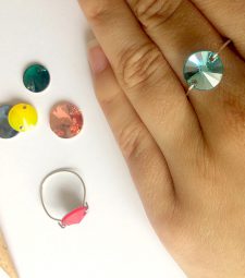 Bague avec strass SWAROVSKI