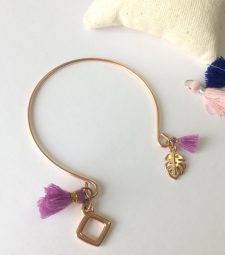 Bracelet violet rose gold