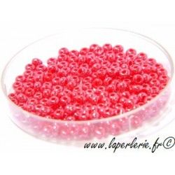 Seed beads 2mm LIGHT SIAM OPAQUE LUSTRE (500 beads)