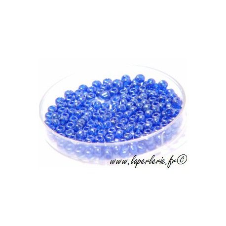 Rocaille 2mm SAPPHIRE LUSTRé, mesure de 12.50 gr environ 500 perles  - 1