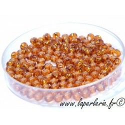 Seed beads 2.2mm SMOKED TOPAZ ARGENTEE (500 beads)