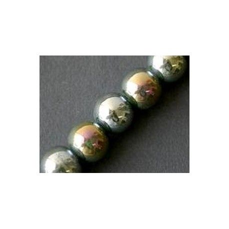 Ronde céramique 14mm KHAKI AB x1fil  - 1