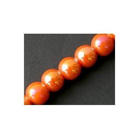Ronde céramique 14mm ORANGE AB x1fil  - 1