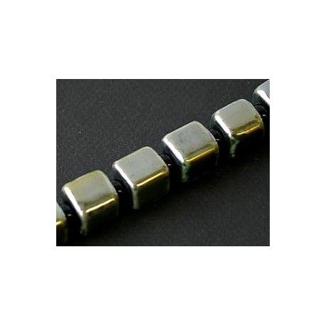 Cube céramique 15x14mm KHAKI AB x1fil  - 1