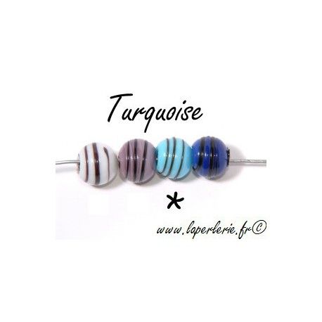 Ronde à  spirale 12mm TURQUOISE  - 1