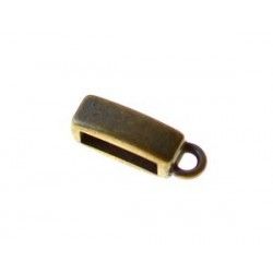 Loop for leather 1 ring 16.2x5mm BRONZE COLOR