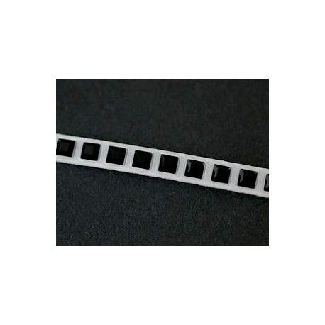 Galon Crystaltex Swarovski thermocollant 62020 3mm JET x 20cm  - 1