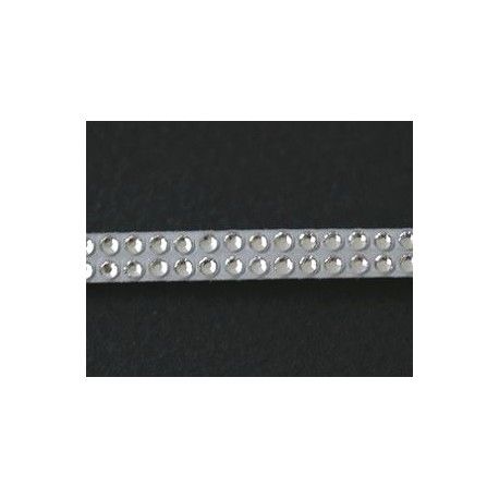 Galon Crystaltex Swarovski thermocollant 62000 5.2mm CRYSTAL x 20cm  - 1