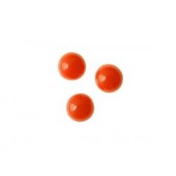 Cabochon to stick 3mm CORAIL OPAQUE x10