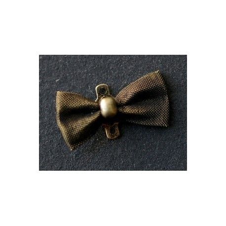 Intercalaire noeud en résille GM 18x9mm LAITON VIEILLI x2  - 1