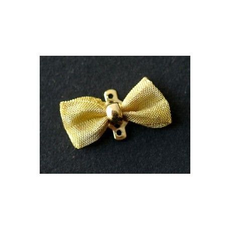 Intercalaire noeud en résille GM 18x9mm DORÉ x2  - 1