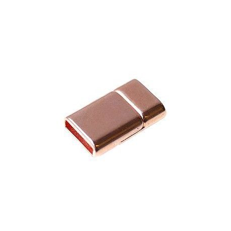 Fermoir aimanté rectangulaire 21x13mm ép.6mm ROSE GOLD  - 1