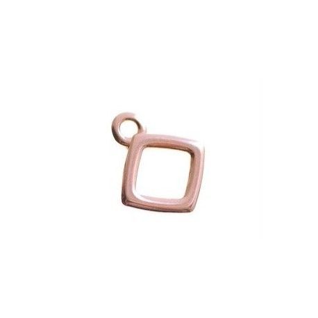 Breloque losange 16.3x14.1mm ROSE GOLD  - 1