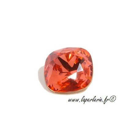 Cabochon carré 4470 12mm PADPARADSCHA  - 1