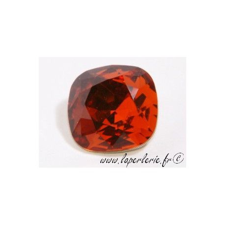 Cabochon carré 4470 12mm INDIAN RED  - 1