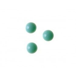 Cabochon to stick 3mm TURQUESE OPAQUE x10