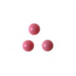 Cabochon to stick 3mm VINTAGE PINK OPAQUE x10