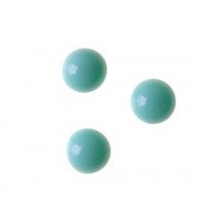 Cabochon to stick 4mm LIGHT TURQUESE OPAQUE x10