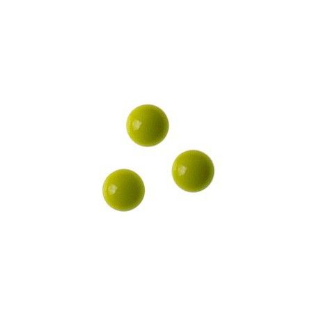 Cabochon à coller 4mm PISTACHE OPAQUE x10  - 1