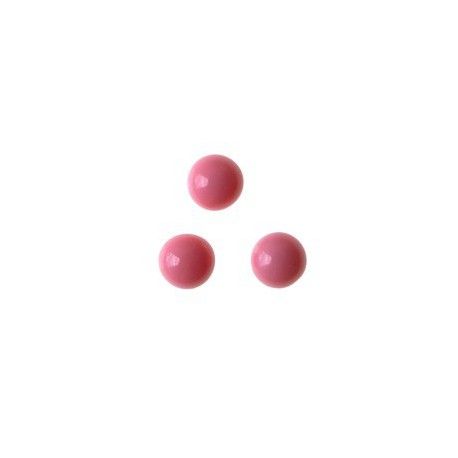 Cabochon à coller 4mm VINTAGE ROSE OPAQUE x10  - 1