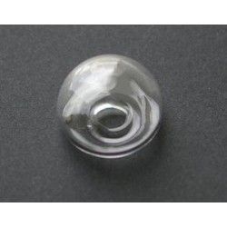 Glass dome round rounded 20mm th.14mm