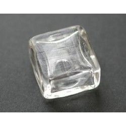 Glass square 20mm th.12mm