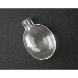 Glass pendant bottle to fill up PM 36x25mm
