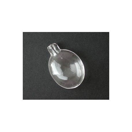 Pendentif bouteille verre à remplir PM 36x25mm  - 1