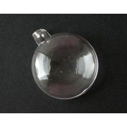 Glass round pendant to fill up 38x32mm