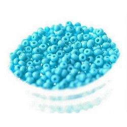 Seed beads 2mm LIGHT TURQUOISE OPAQUE ( 400 beads5