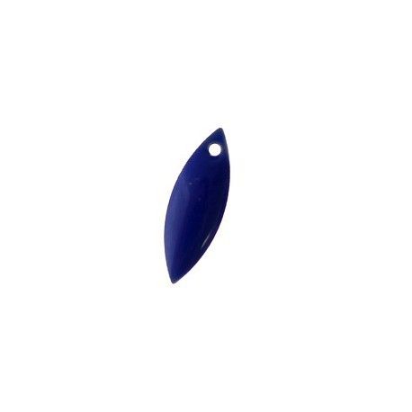 Navette émaillée 17.5x6mm BLEU DUR x2  - 1