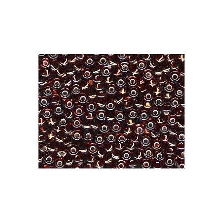 Rocailles Miyuki 8/0 0005 Dark Topaz Trans. Silver Lined x10g  - 1