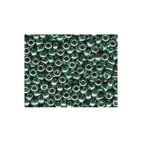 Rocailles Miyuki 8/0 4214 Dark Mint Green Duracoat Galvanized x10g  - 1