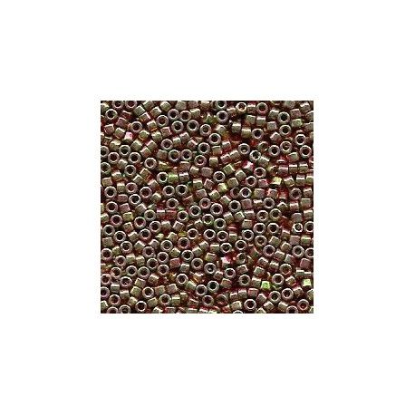 DB0134 Delica Miyuki 11/0 Op. Purple Gray Rainbow, le tube de 7g  - 1