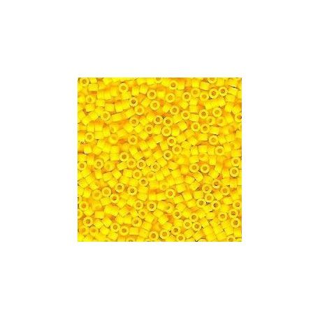 DB1582 Delica Miyuki 11/0 Canary Opaque Matte, le tube de 7g  - 1