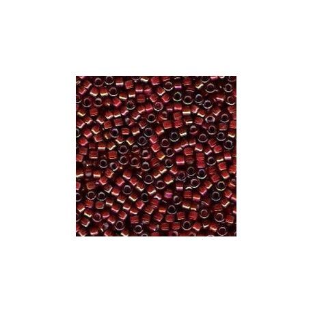 DB1781 Delica Miyuki 11/0 Cinnamon/White Ins. Color Lined/ AB, le tube de 7g  - 1