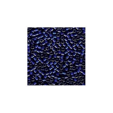 DB1785 Delica Miyuki 11/0 Electric Blue/White Ins. Color Lined/AB, le tube de 7g  - 1