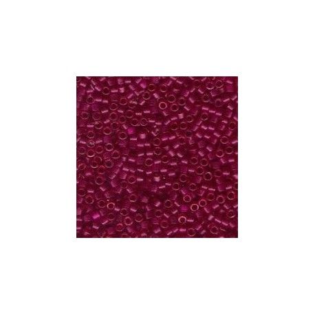 DB0775 Delica Miyuki 11/0 Fuchsia Tr. Matte Dyed, le tube de 7g  - 1