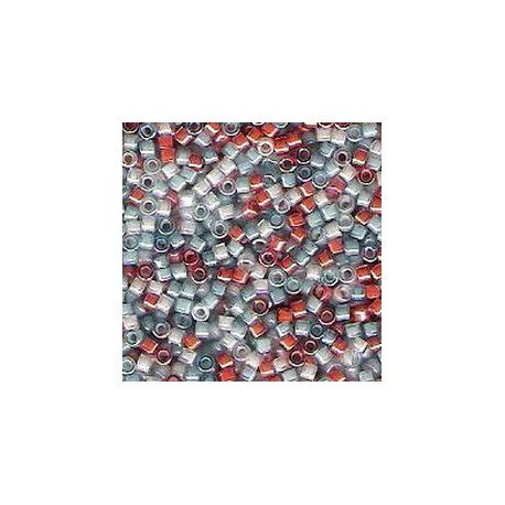 DB2066 Delica Miyuki 11/0 Luminous Delightfully Citrus Mix Ins. Color Lined, le tube de 7g  - 1