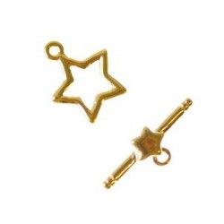 Toggle star 15mm GOLD COLOR