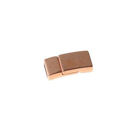 Fermoir aimanté rectangulaire 17x8mm ép.4mm ROSE GOLD  - 1