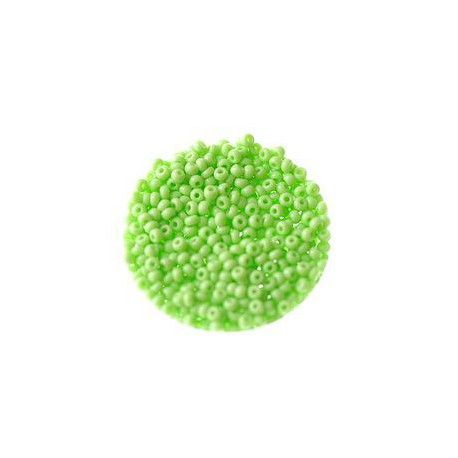 Rocaille 2mm VERT ANIS OP x 12.5g  - 1