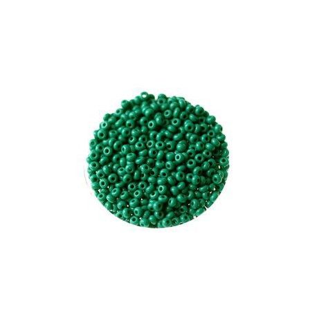 Rocaille 2.5mm EMERALD OPAQUE x 12.5g  - 1
