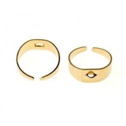 Ring with 1 loop GOLD COLOR