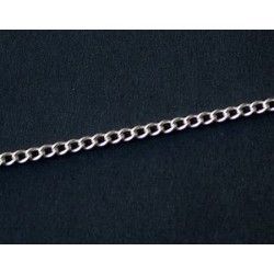 Gourmette chain 3.3x2.3mm STERLING SILVER 925 x20cm