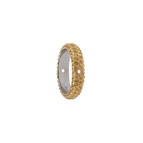 Pavé Ring deux trous 85001 18.5mm CRYSTAL GOLDEN SHADOW  - 1