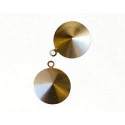 Stick-on support for rivoli 14mm GOLD COLOR x1